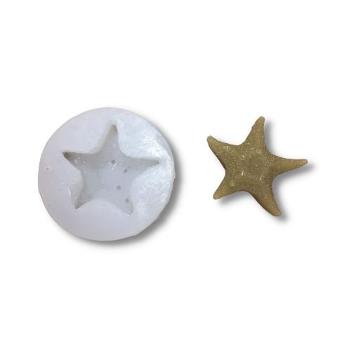 Imagen de Molde de silicona para resina nro.066 modelo estrella de mar de 5*5cms.