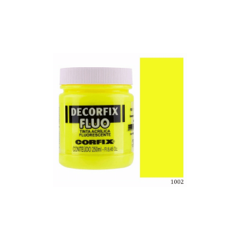 Imagen de Acrilico Decorfix Fluo tinta acrilica fluorescente CORFIX *250ml. color 1002 Amarillo limon  CORFIX  