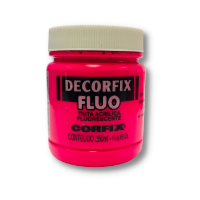 Acrilico Decorfix Fluo tinta acrilica fluorescente *250ml. color 1015 Magenta CORFIX