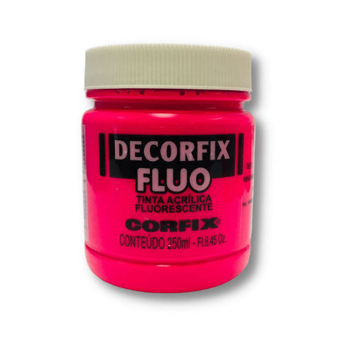 Imagen de Acrilico Decorfix Fluo tinta acrilica fluorescente *250ml. color 1015 Magenta CORFIX 