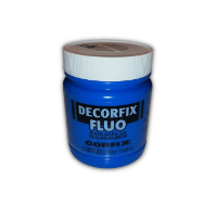 Acrilico Decorfix Fluo tinta acrilica fluorescente *250ml. color 1023 Azul CORFIX