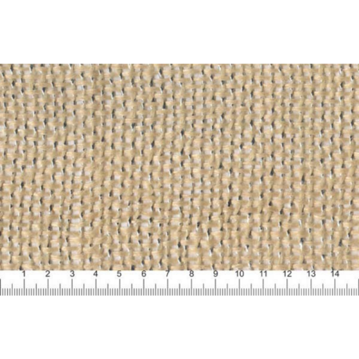 Imagen de Yute Jutex sintetico de polipropileno con lurex para manualidades de 100*100cms. color Yute con Plata