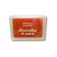 Almohadillas de colores para sellos "OMEGA" de 7.5 x 5.3 x 1.7cms almohadilla color Naranja