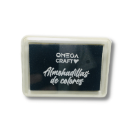 Almohadillas de colores para sellos "OMEGA" de 7.5 x 5.3 x 1.7cms almohadilla color Negro