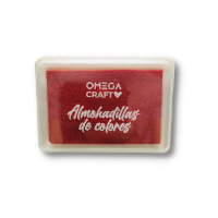 Almohadillas de colores para sellos "OMEGA" de 7.5 x 5.3 x 1.7cms almohadilla color Rojo