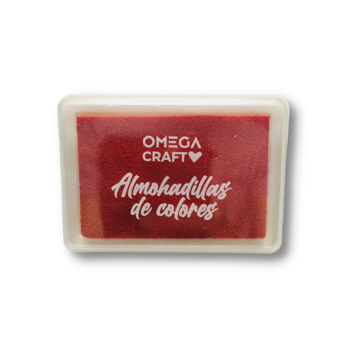 Imagen de Almohadillas de colores para sellos "OMEGA" de 7.5 x 5.3 x 1.7cms almohadilla color Rojo