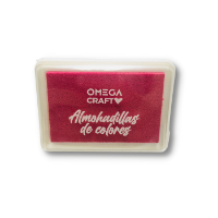 Almohadillas de colores para sellos "OMEGA" de 7.5 x 5.3 x 1.7cms almohadilla color Rosado