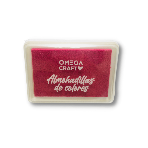 Imagen de Almohadillas de colores para sellos "OMEGA" de 7.5 x 5.3 x 1.7cms almohadilla color Rosado