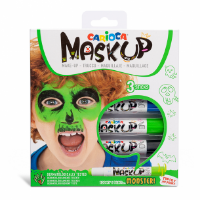 Pintura para rostro en barra "CARIOCA" Mask Up set de 3 colores linea Monster