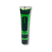 Maquillaje corporal fluorescente glow paint en pomo de 25grs. - Verde