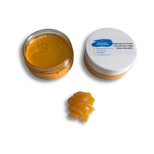 Imagen de Pigmento colorante en pasta concentrado para resina *50grs. color Amarillo 41 F 5100 F