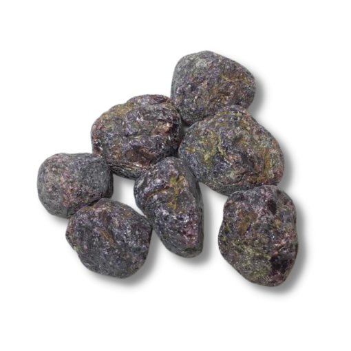 Imagen de Piedras semi preciosas Granate en bruto piedras de 2cms. aprox. en paquete de 100grs.