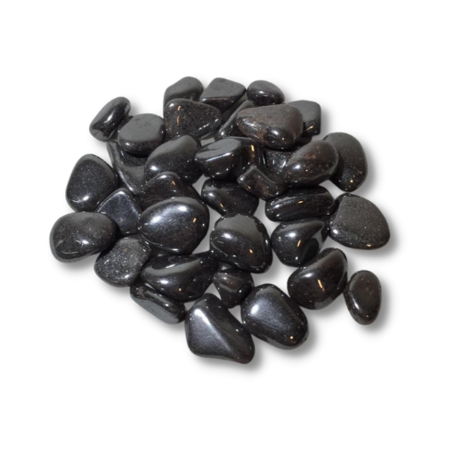 Imagen de Piedras semi preciosas Hematite rolado piedras de 1.5 a 2cms. en paquete de 100grs.