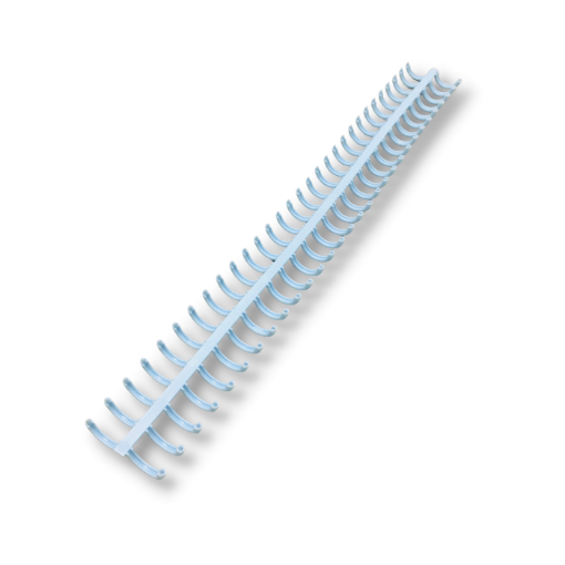 Imagen de Espiral plastico de 28cms. para encuadernacion para A4 o menor 30 orificios para perforadora KW-TRIO color Celeste KW TRIO