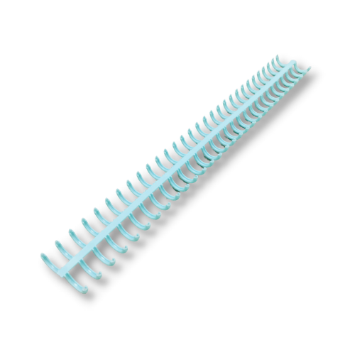 Imagen de Espiral plastico de 28cms. para encuadernacion para A4 o menor 30 orificios para perforadora KW-TRIO color Verde agua KW TRIO