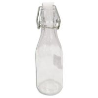 Botella de vidrio con tapa hermetica de 6*20cms. FE573 