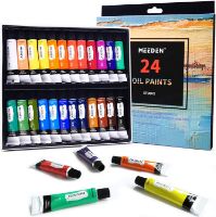 Set de 24 oleos premium en pomo de 12ml. Studio Oil Paints "MEEDEN"