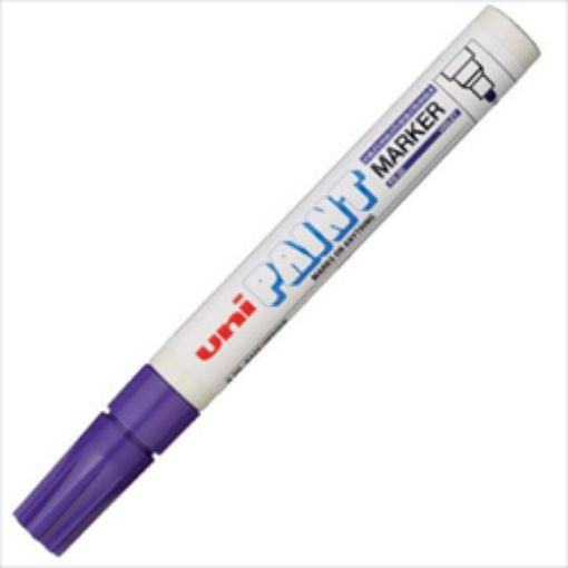 Imagen de Marcador con bolillo permanente UNI PAINT trazo medio PX-20 2.2-2.8mms. color Violeta 55 UNI