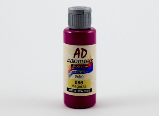 Imagen de Acrilico decorativo pintura acrilica AD *60ml. color 086 magenta traslucido AD 