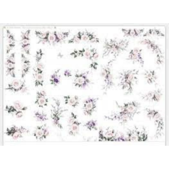 Imagen de lamina de seda para decoupage "ENSUENO DORADO" de 50x70cms. modelo ROSE3