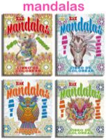 Libro para colorear serie Mandalas Anti Stress con 50 paginas de 21x30cms 4 tapas a eleccion