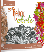 Libro para pintar y relajarse serie Relax Arte con 60 paginas de 23x24cms titulo Relajacion