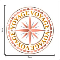 Stencil marca LITOARTE de 10x10cms. cod.STX-381 Voyage LITOARTE 