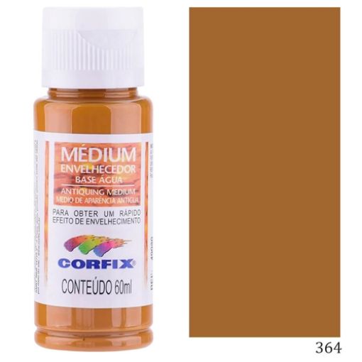 Imagen de Medium envejecedor efecto madera "CORFIX" de 60ml Color 364 Marron Madera