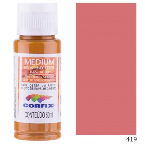 Imagen de Medium envejecedor efecto madera "CORFIX" de 60ml Color 419 Mogno
