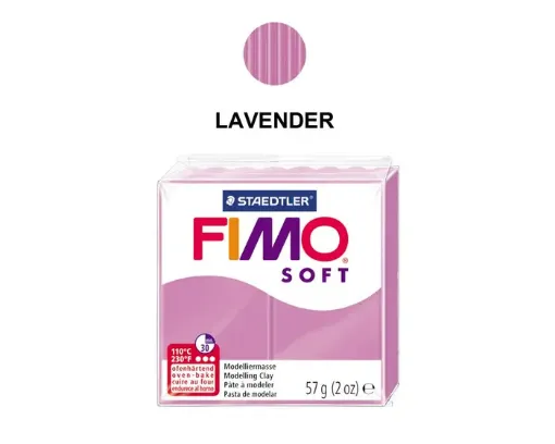 arcilla polimerica pasta modelar fimo soft 57grs color 62 lavender lavanda 0