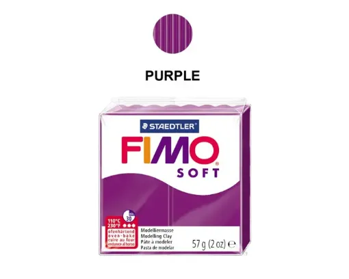 arcilla polimerica pasta modelar fimo soft 57grs color 61 purple purpura 0