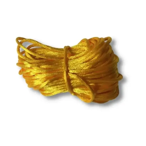 cordon seda cola raton 2mms 10mts color amarillo oro 0