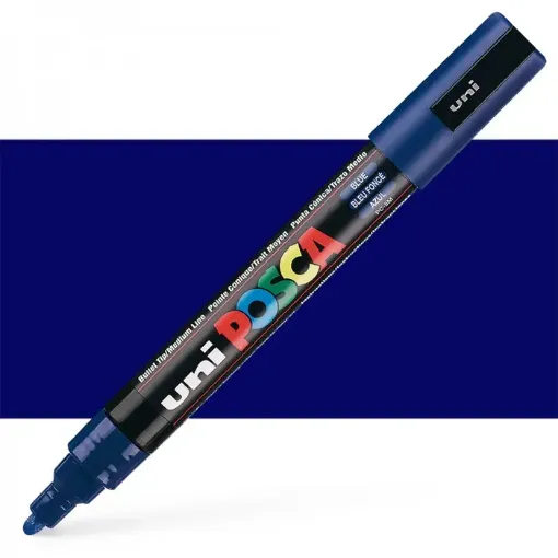 marcador tinta pigmentada base agua trazo medio 1 8 2 5mm pc 5m color azul 0