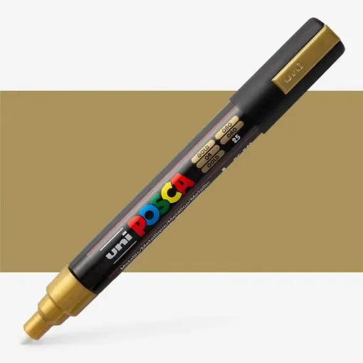 marcador tinta pigmentada base agua trazo medio 1 8 2 5mm pc 5m color oro dorado 0