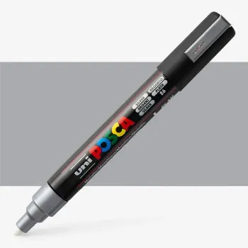 marcador tinta pigmentada base agua trazo medio 1 8 2 5mm pc 5m color plateado 0