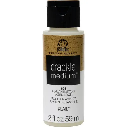 crackle medium craquelador medio apariencia agrietada para acrilicos folk art 2oz 59ml 0