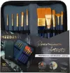set premium 28 elementos para pintar acrilico meeden incluye caballete 12 acrilicos 10 pinceles 2