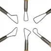 set 6 herramientas dobles para modelar ceramica arcilla modelling tools signature mont marte 2