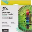 lapices color acuarelables ultra soft suaves signature mont marte caja 18 colores 0
