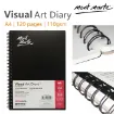 cuaderno bocetos sketch signature visual art diary mont marte papel 110grs medida a4 x120 paginas 0