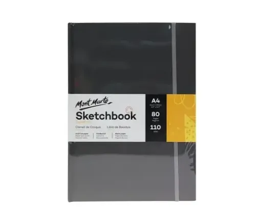 libro para bosquejar tapa dura sketchbook mont marte papel 110grs medida a4 x80 hojas 0