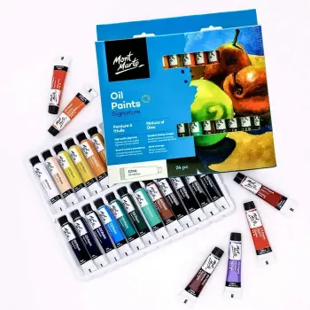 set 24 oleos pomo 12ml premium signature mont marte colores brillantes alta pigmentacion 0
