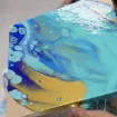 pintura acrilica para vertido arte fluido pouring premiu mont marte set 4 colores x120ml golden beach 2