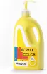 pintura acrilica versatil multiuso meeden envase dispensador 2lts color lemon yellow amarillopy3 0
