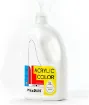 pintura acrilica versatil multiuso meeden envase dispensador 2lts color titanium white blanco pw 0