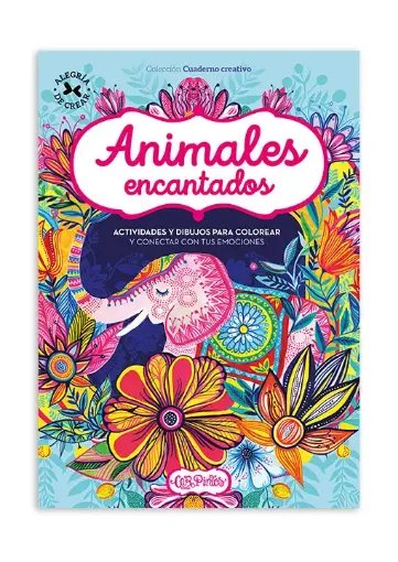 libro para colorear serie cuaderno creativo car pintos 32 paginas 20x28cms tapa animales encantados 0