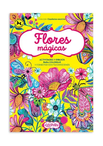 libro para colorear serie cuaderno creativo car pintos 32 paginas 20x28cms tapa flores magicas 0