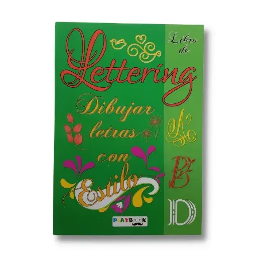 libro lettering dibujar letras estilo 64 paginas 21x30cms playbook tapa verde 0