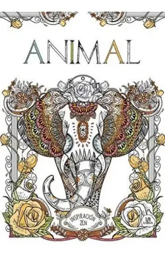 libro para pintar colorear inspiracion zen 21x30cms 80 paginas tapa animal 0