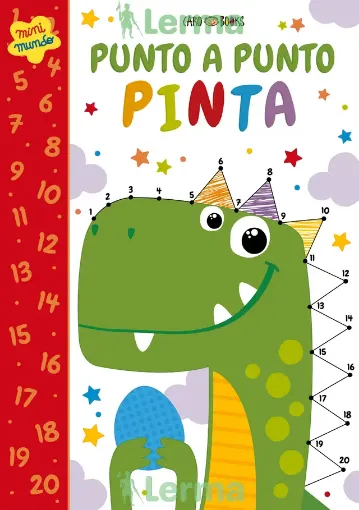 libro infantil para unir puntos colorear punto a punto titulo pinta 19 5x27cms 24 paginas 0